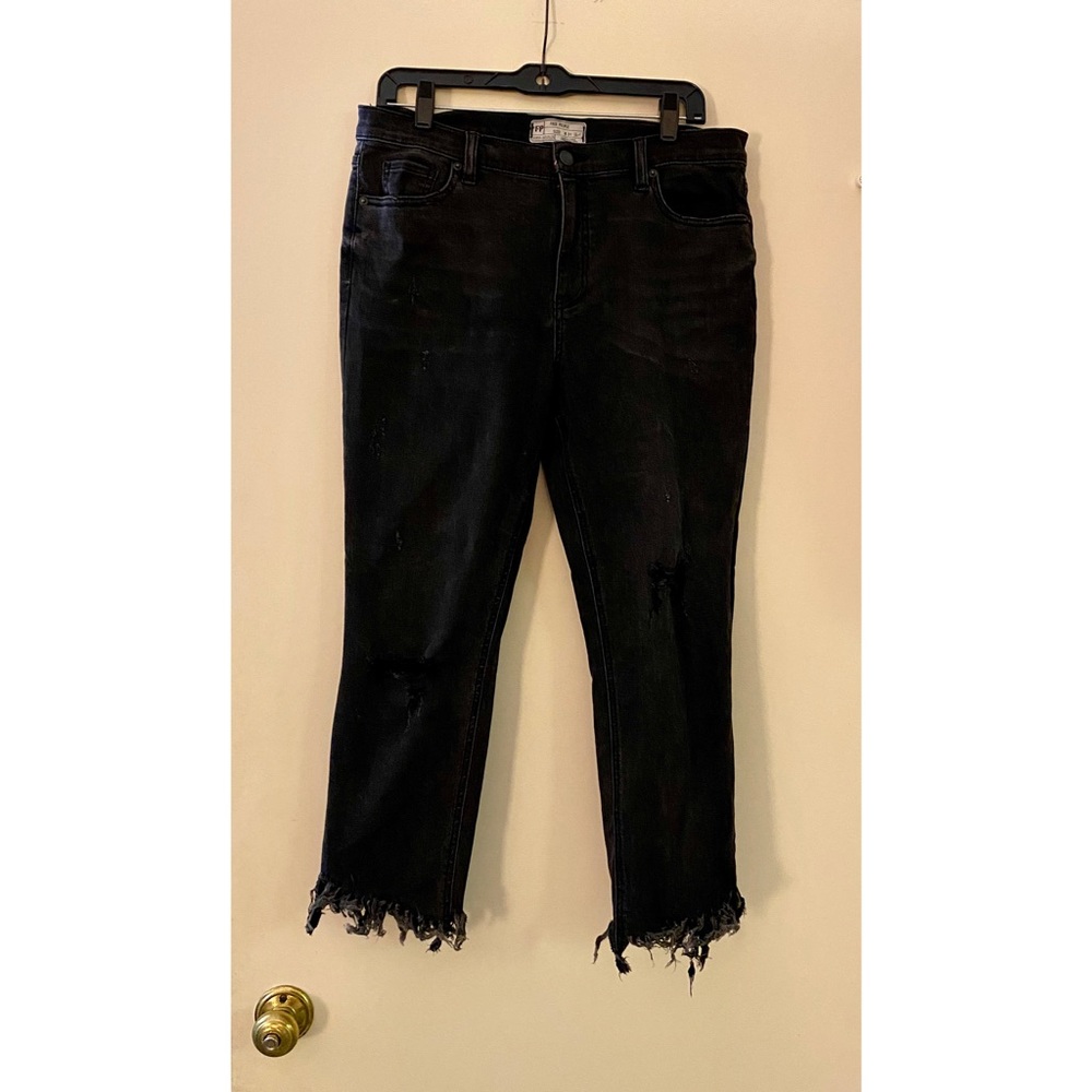Free People Frayed Skinny Jeans